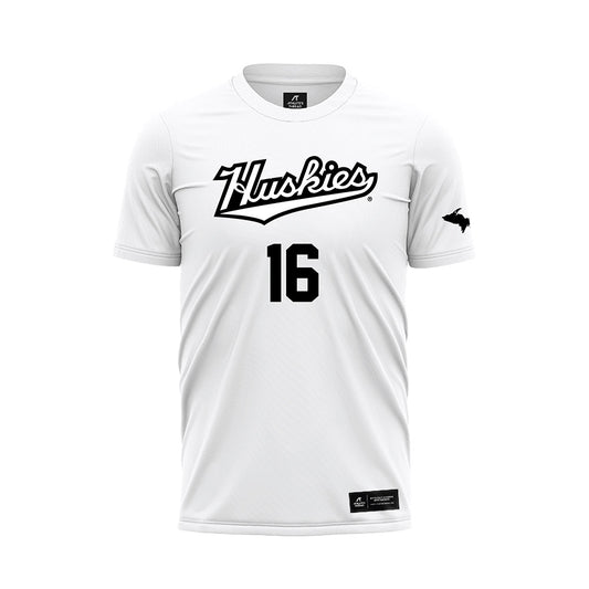 Michigan Tech - NCAA Women's Soccer : Kenzie Dollison - White Soccer Jersey-0