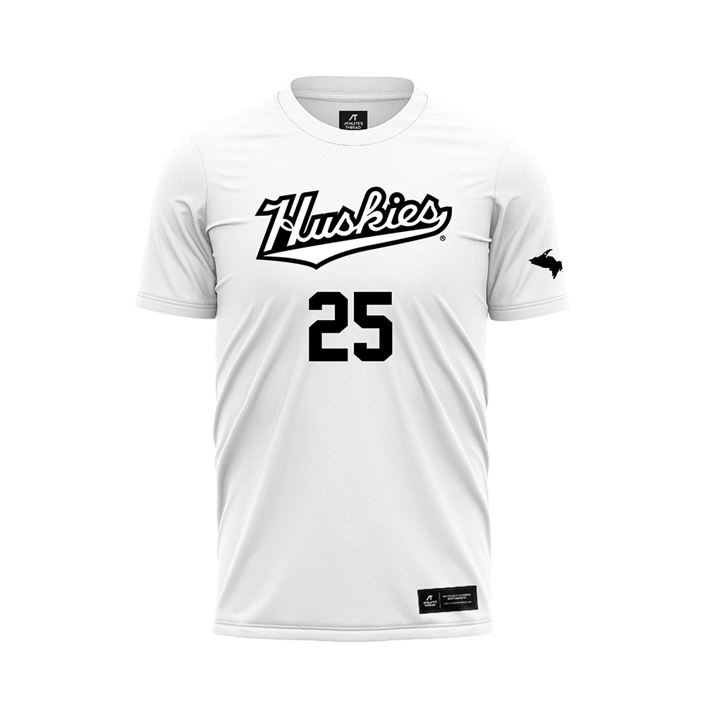 Michigan Tech - NCAA Women's Soccer : Sophie Rater - White Soccer Jersey-0