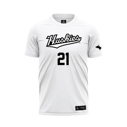 Michigan Tech - NCAA Women's Soccer : Olivia Jones - White Soccer Jersey-0
