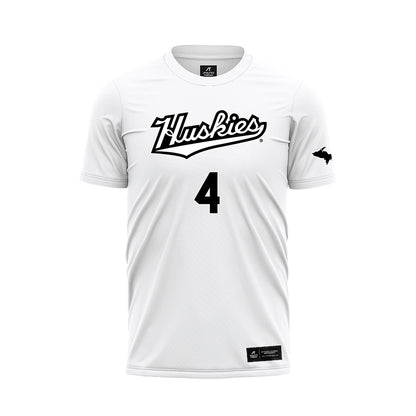 Michigan Tech - NCAA Women's Soccer : Abbey Sayers - White Soccer Jersey-0