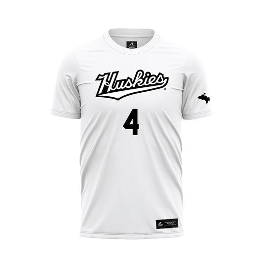 Michigan Tech - NCAA Women's Soccer : Abbey Sayers - White Soccer Jersey-0