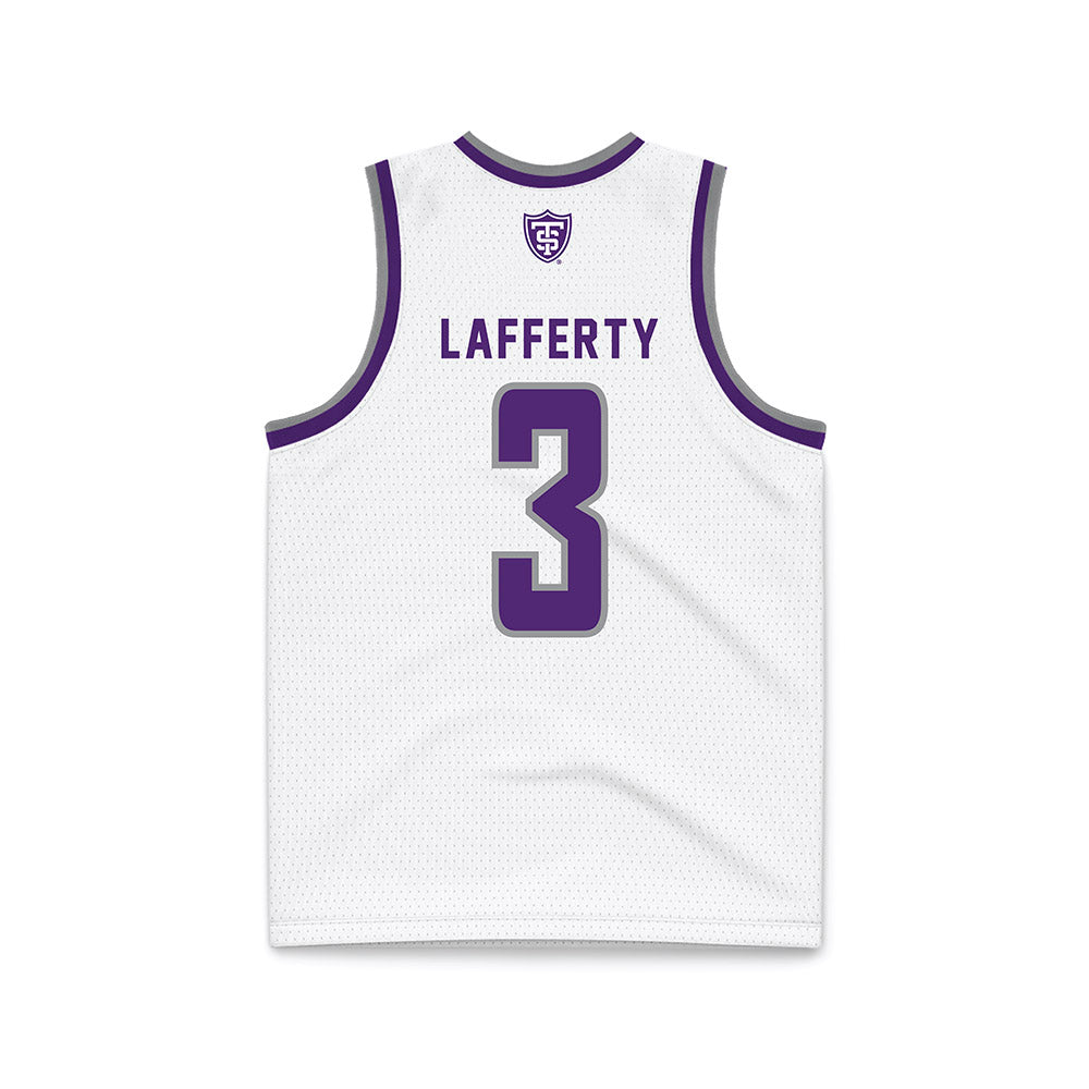 UST - NCAA Men's Basketball : Ryan Lafferty - White Basketball Jersey-1