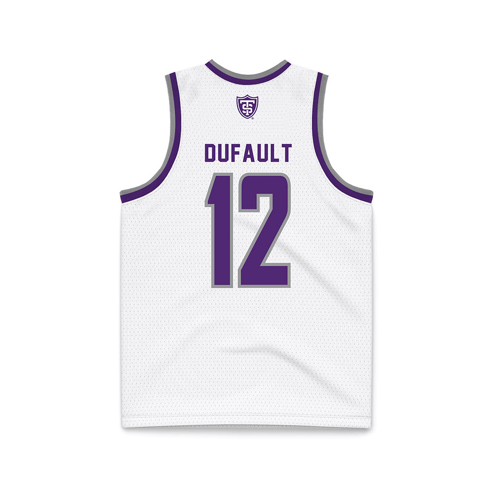 UST - NCAA Men's Basketball : Ryan Dufault - White Basketball Jersey-1