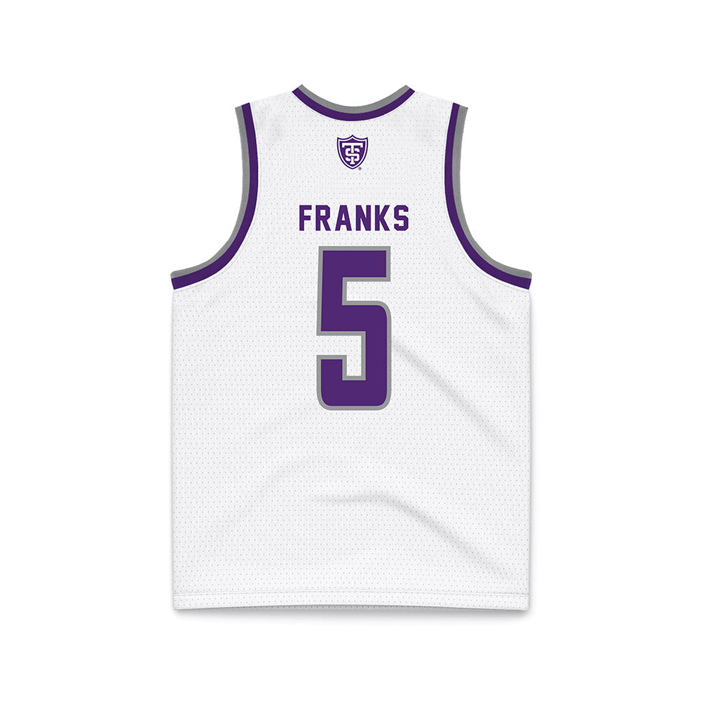 UST - NCAA Men's Basketball : Tim Franks - White Basketball Jersey-1