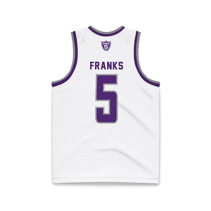 UST - NCAA Men's Basketball : Tim Franks - White Basketball Jersey-1