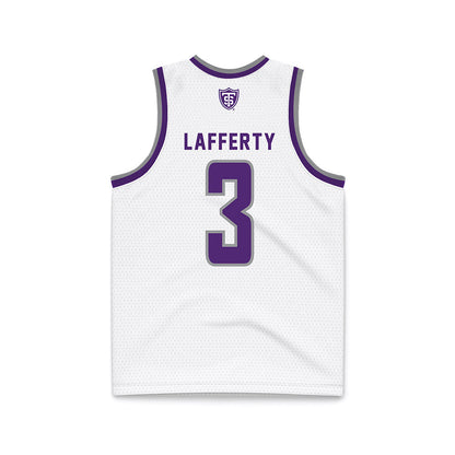 UST - NCAA Men's Basketball : Ryan Lafferty - White Basketball Jersey-1