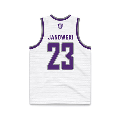 UST - NCAA Men's Basketball : Nick Janowski - White Basketball Jersey-1