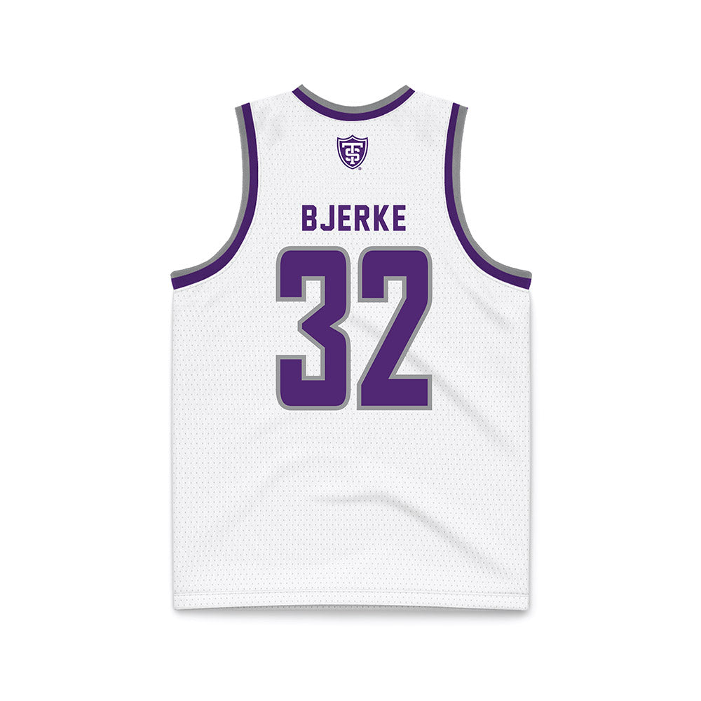 UST - NCAA Men's Basketball : Carter Bjerke - White Basketball Jersey-1