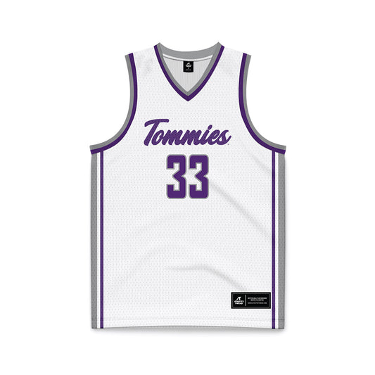 UST - NCAA Men's Basketball : Jeremy Lorenz - White Basketball Jersey-0