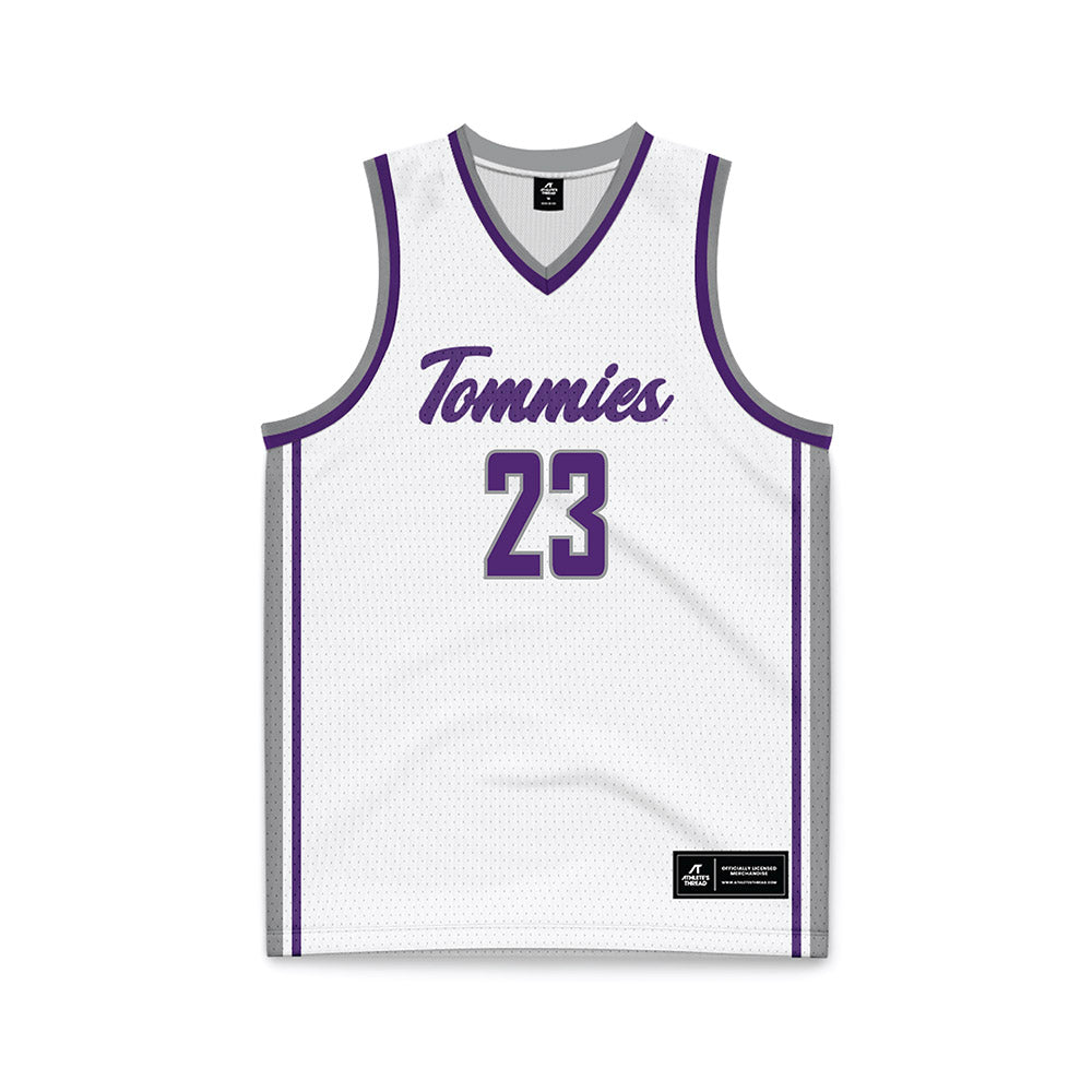 UST - NCAA Men's Basketball : Nick Janowski - White Basketball Jersey-0