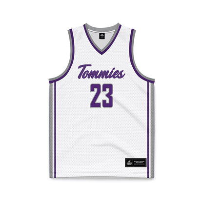 UST - NCAA Men's Basketball : Nick Janowski - White Basketball Jersey-0
