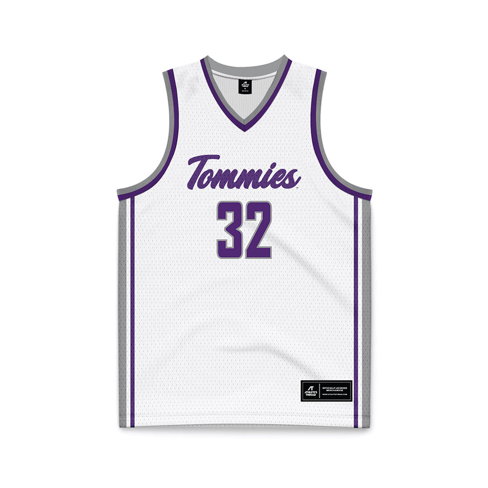 UST - NCAA Men's Basketball : Carter Bjerke - White Basketball Jersey-0