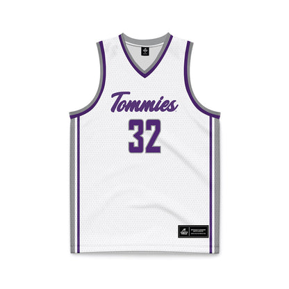 UST - NCAA Men's Basketball : Carter Bjerke - White Basketball Jersey-0