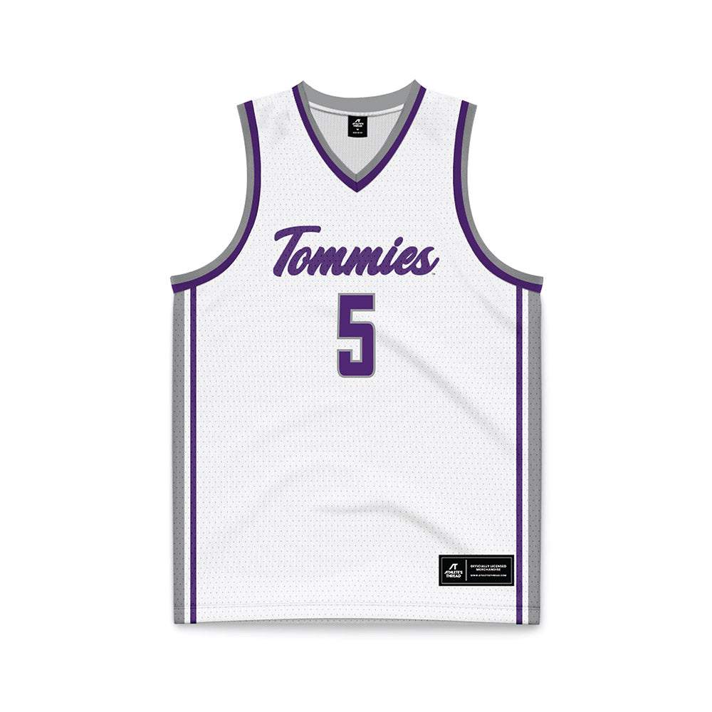 UST - NCAA Men's Basketball : Tim Franks - White Basketball Jersey-0