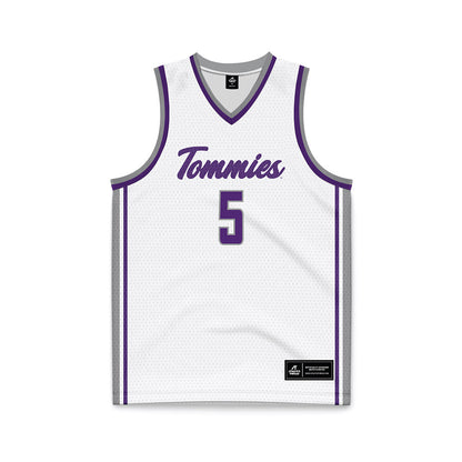 UST - NCAA Men's Basketball : Tim Franks - White Basketball Jersey-0