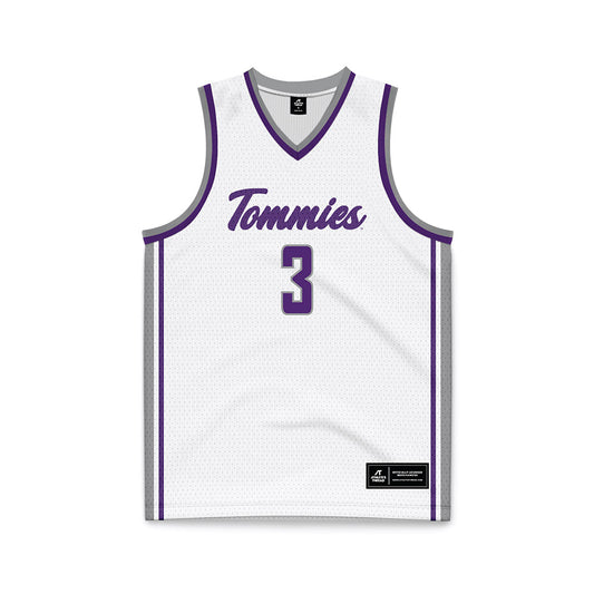 UST - NCAA Men's Basketball : Ryan Lafferty - White Basketball Jersey-0
