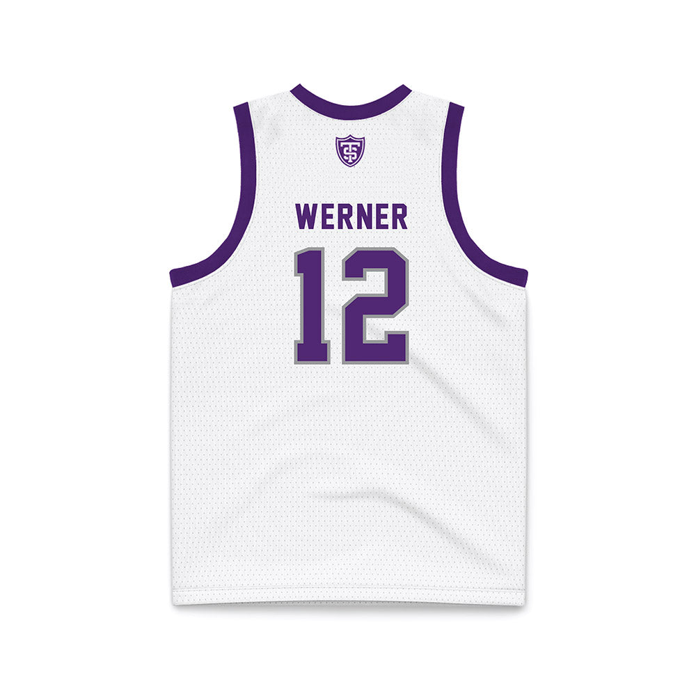 UST - NCAA Women's Basketball : Mikayla Werner - White Basketball Jersey-1