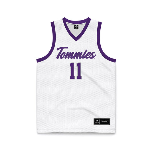UST - NCAA Women's Basketball : Tessa Driscoll - White Basketball Jersey-0
