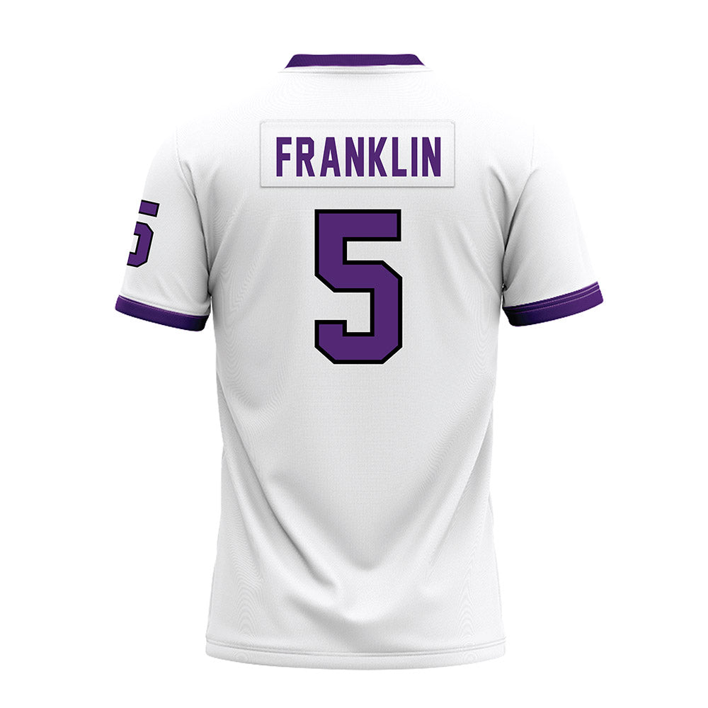 UST - NCAA Football : Preston Franklin - White Premium Football Jersey-1