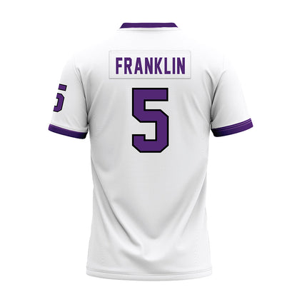 UST - NCAA Football : Preston Franklin - White Premium Football Jersey-1