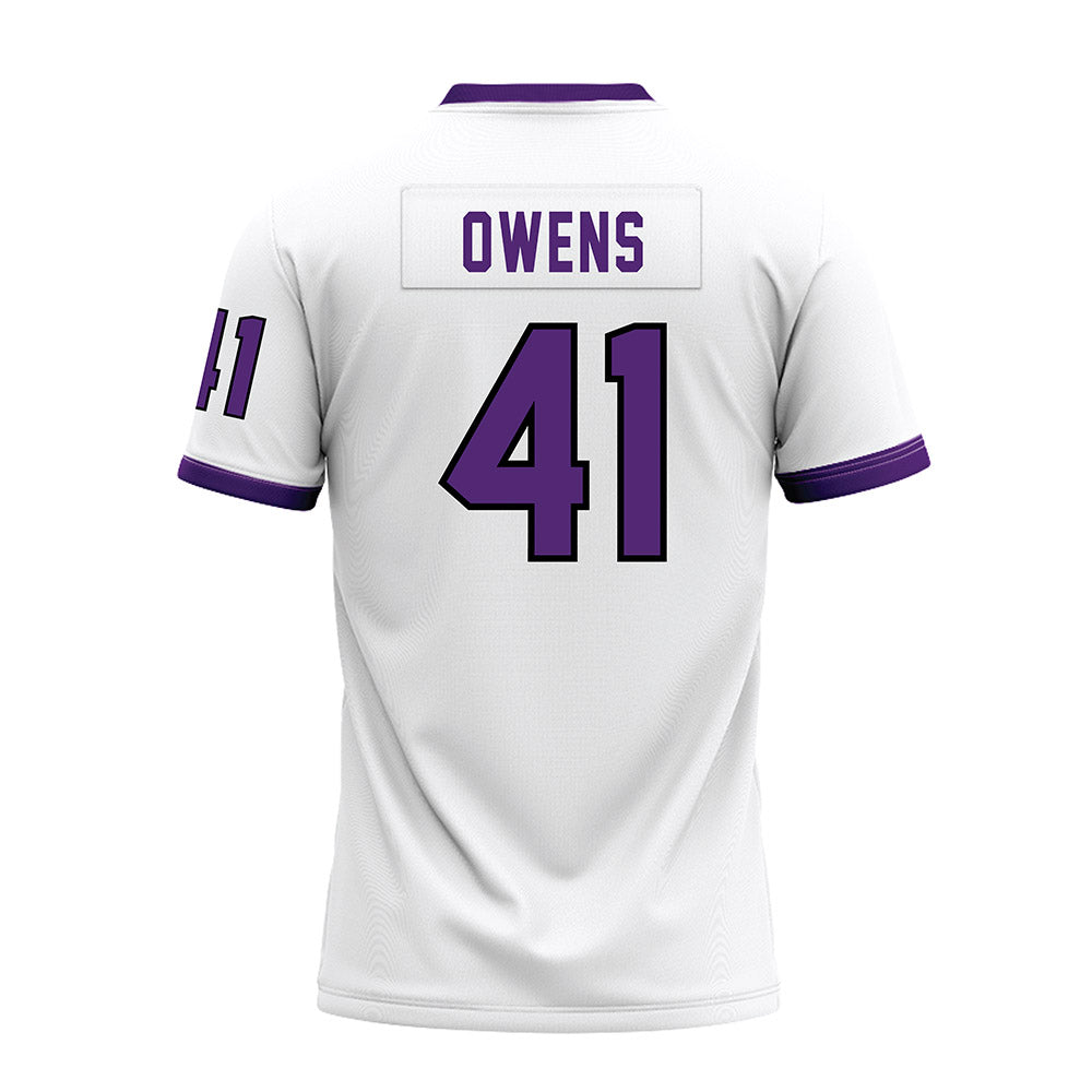 UST - NCAA Football : Walker Owens - White Premium Football Jersey-1