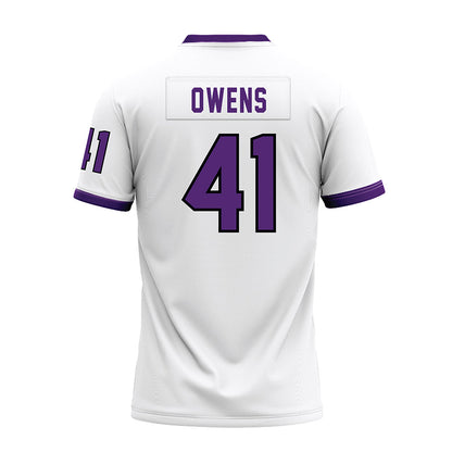 UST - NCAA Football : Walker Owens - White Premium Football Jersey-1