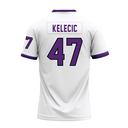UST - NCAA Football : Michael Kelecic - White Premium Football Jersey-1