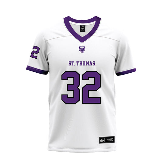 UST - NCAA Football : Izaiah Scheftgen - White Premium Football Jersey-0