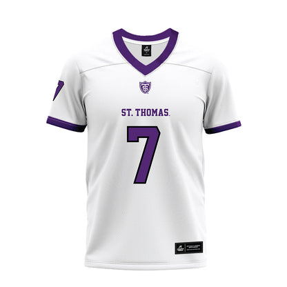 UST - NCAA Football : Ian Burris - White Premium Football Jersey-0