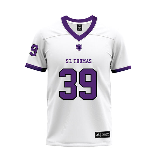 UST - NCAA Football : Ben Hoiland - White Premium Football Jersey-0