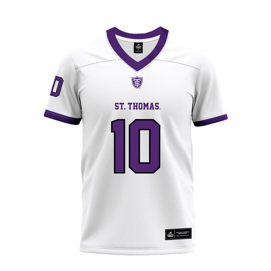 UST - NCAA Football : Chandler Christensen - White Premium Football Jersey-0