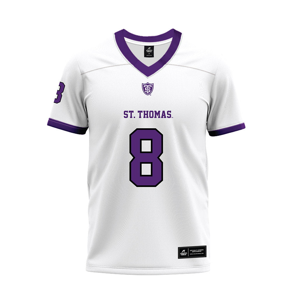 UST - NCAA Football : Rod Finley - White Premium Football Jersey-0