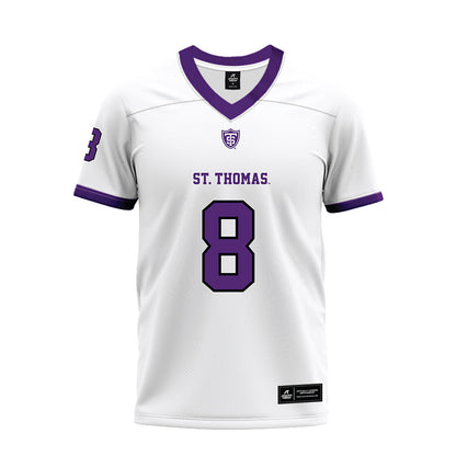 UST - NCAA Football : Rod Finley - White Premium Football Jersey-0
