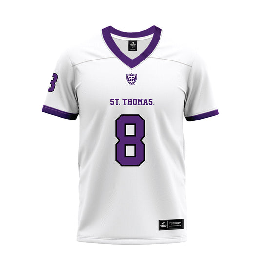 UST - NCAA Football : Rod Finley - White Premium Football Jersey-0
