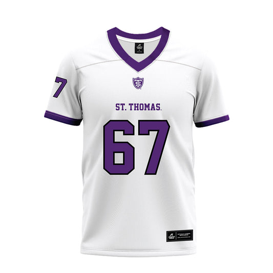 UST - NCAA Football : Hudson Bernarde - White Premium Football Jersey-0