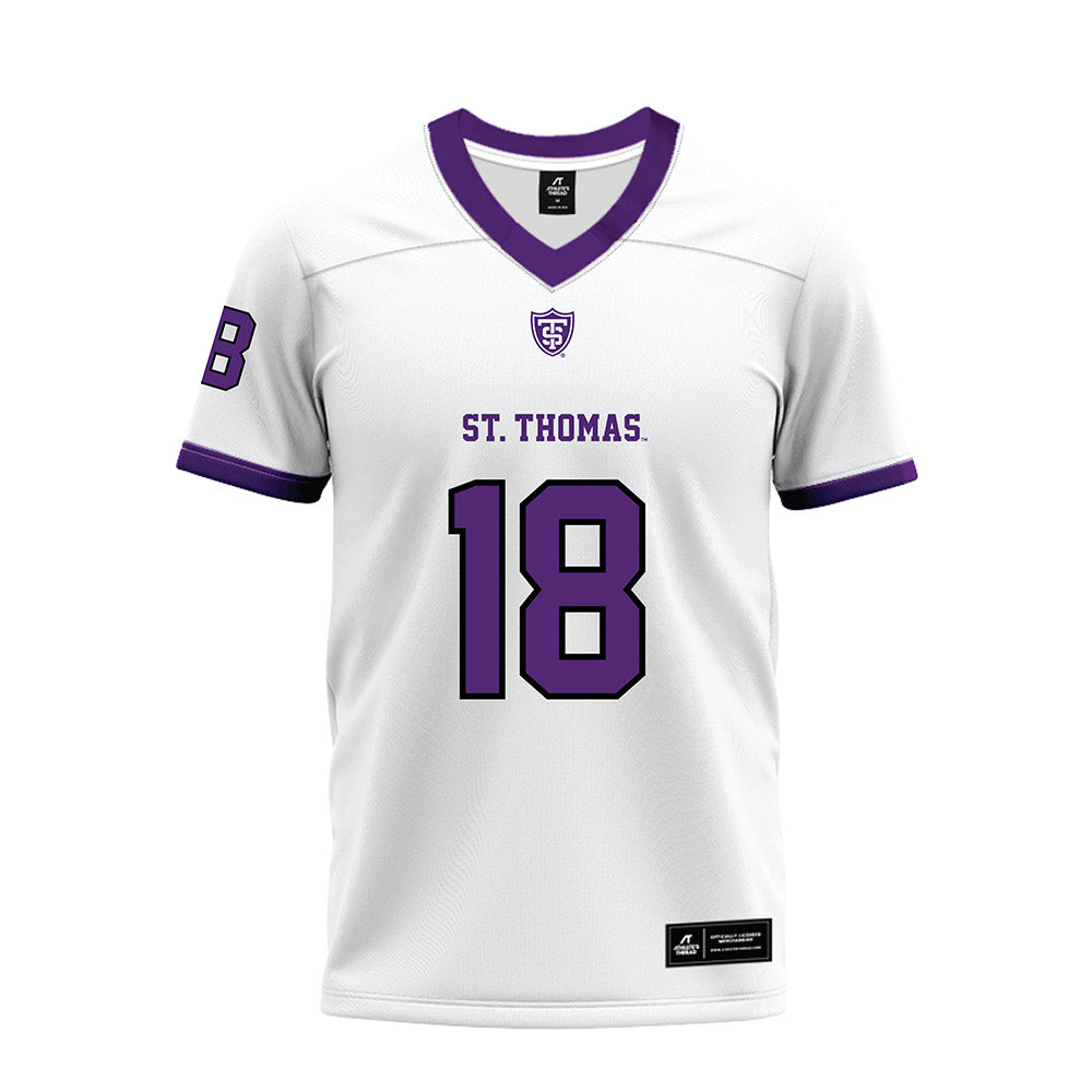 UST - NCAA Football : Stefano Giovannelli - White Premium Football Jersey-0