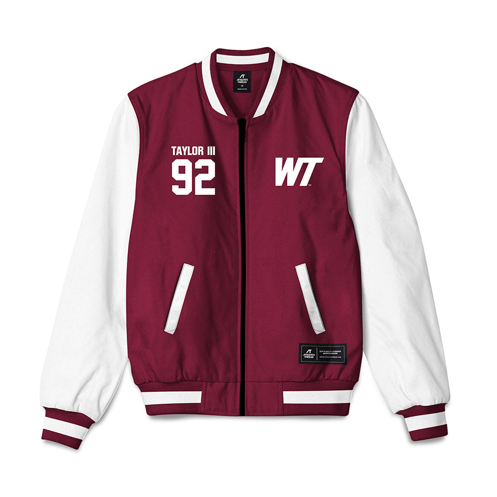 WTAMU - NCAA Football : Johnny Taylor III - Bomber Jacket-0
