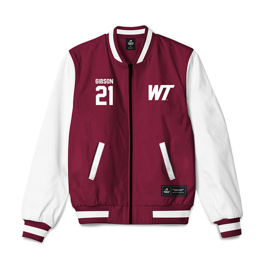 WTAMU - NCAA Men's Basketball : Logan Gibson - Bomber Jacket-0
