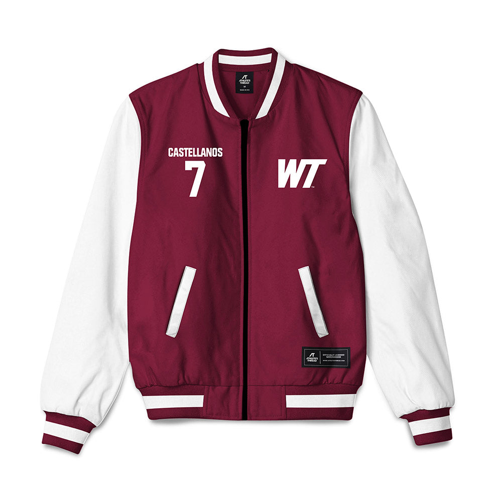 WTAMU - NCAA Baseball : Daniel Castellanos - Bomber Jacket-0