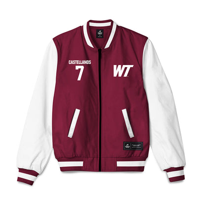 WTAMU - NCAA Baseball : Daniel Castellanos - Bomber Jacket-0