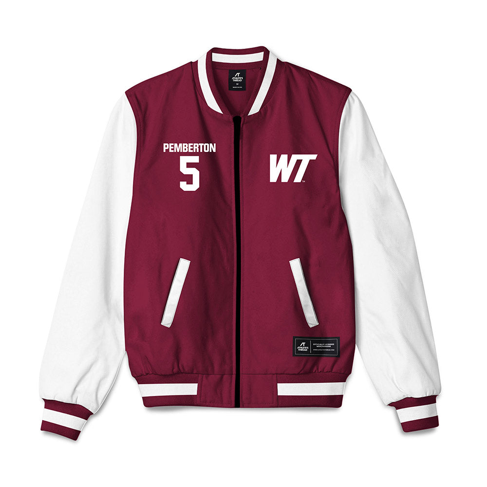 WTAMU - NCAA Women's Volleyball : Hannah Pemberton - Bomber Jacket-0