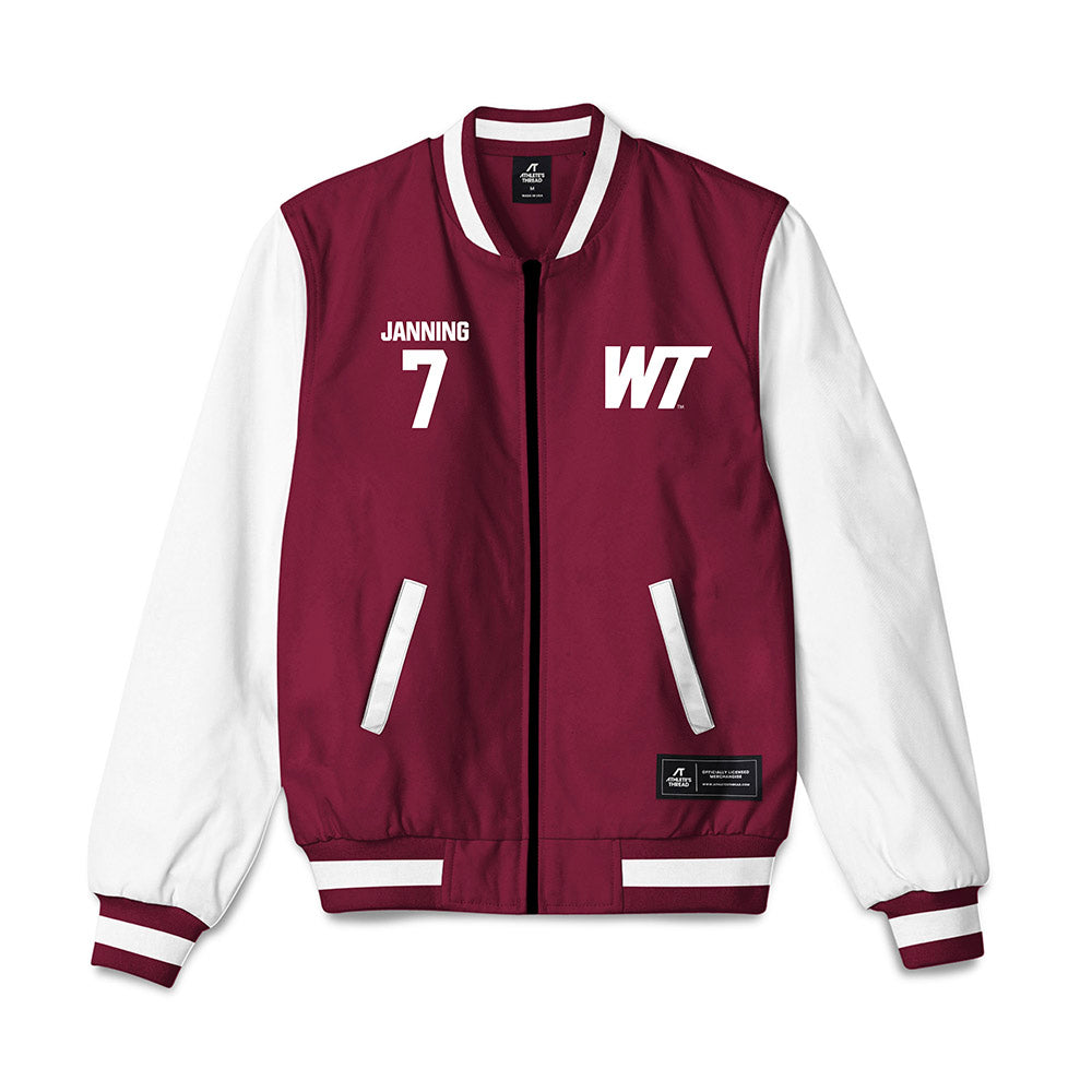 WTAMU - NCAA Softball : Brooke Janning - Bomber Jacket-0