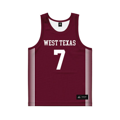 WTAMU - NCAA Men's Basketball : James Parlow Jr - Basketball Jersey-0
