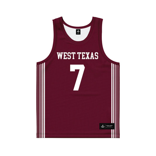 WTAMU - NCAA Men's Basketball : James Parlow Jr - Basketball Jersey-0