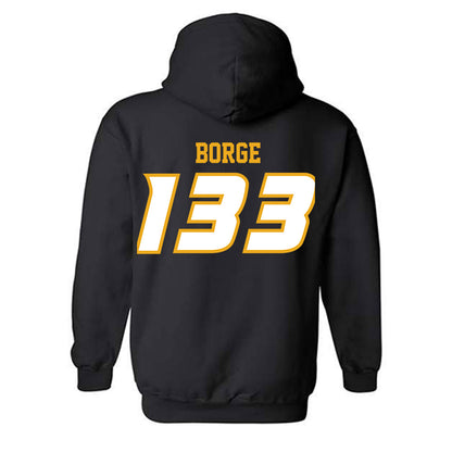 Missouri - NCAA Wrestling : Zion Borge - Classic Shersey Hooded Sweatshirt-1