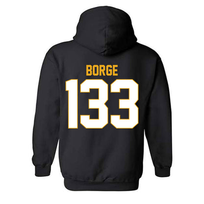 Missouri - NCAA Wrestling : Zion Borge - Classic Shersey Hooded Sweatshirt-1