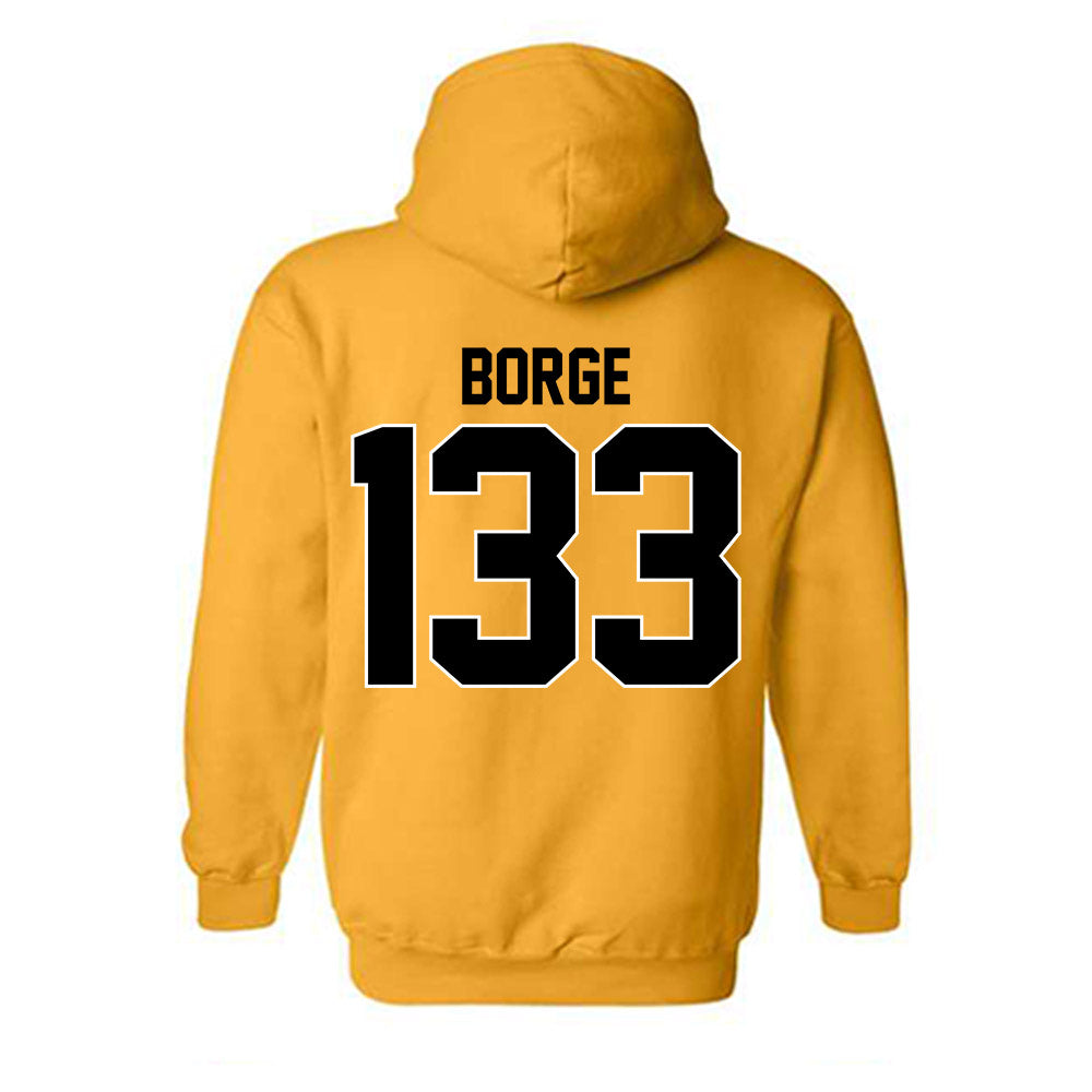 Missouri - NCAA Wrestling : Zion Borge - Classic Shersey Hooded Sweatshirt-1
