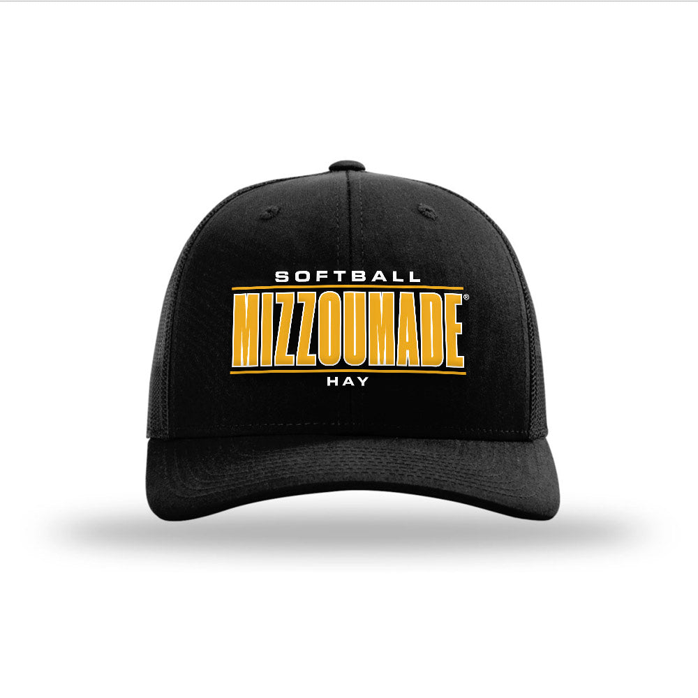 Missouri - NCAA Softball : Abby Hay - Snapback Trucker Hat-0
