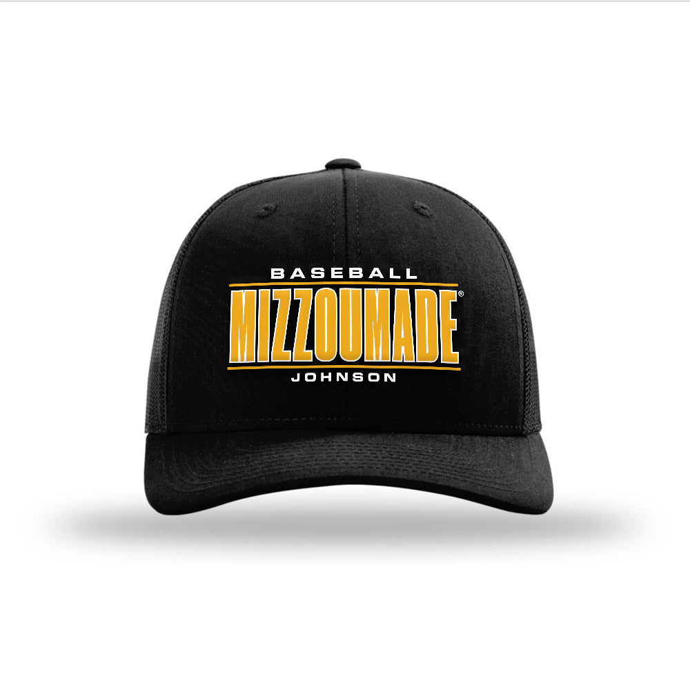 Missouri - NCAA Baseball : Ethan Johnson - Snapback Trucker Hat-0