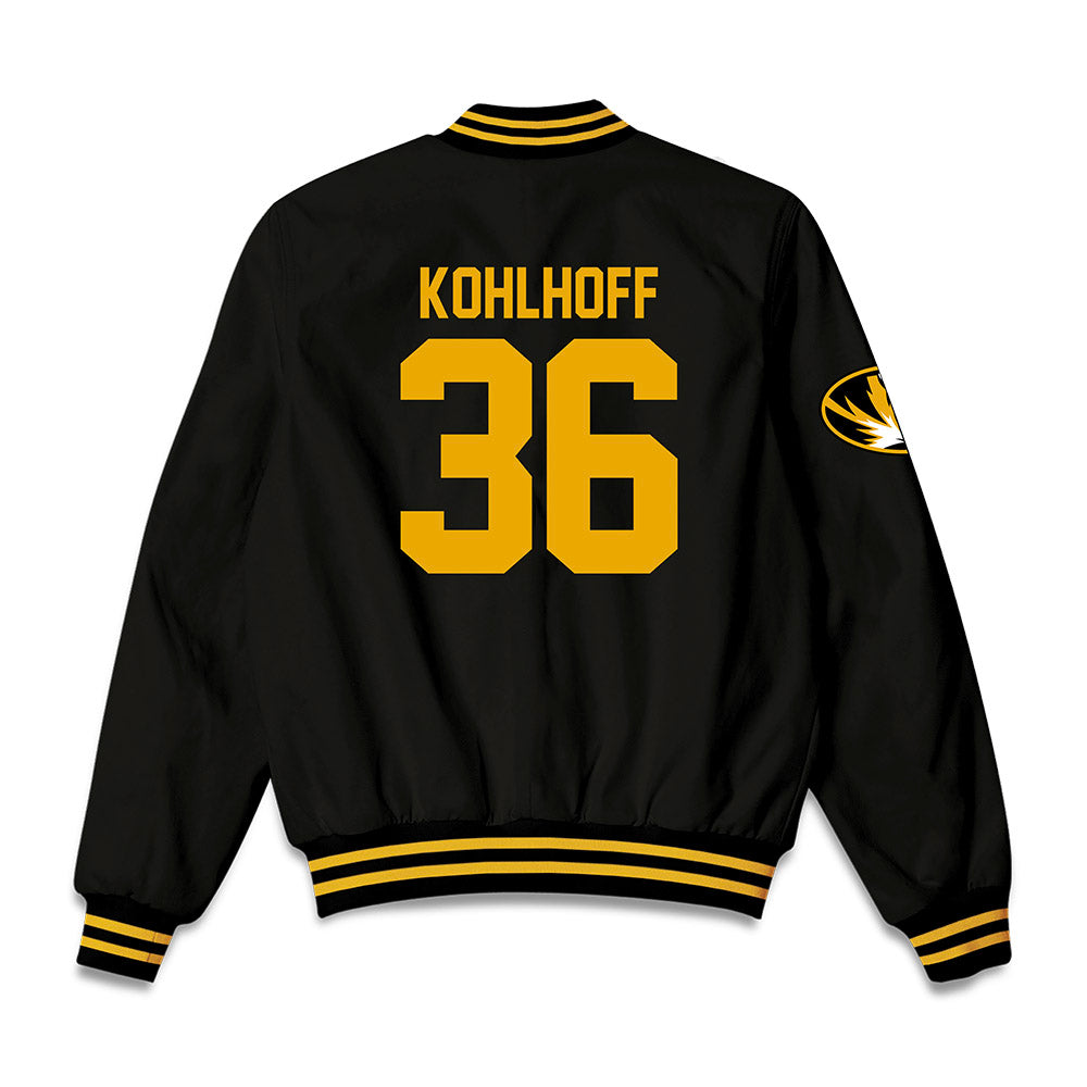Missouri - NCAA Baseball : Keagen Kohlhoff - Bomber Jacket-1